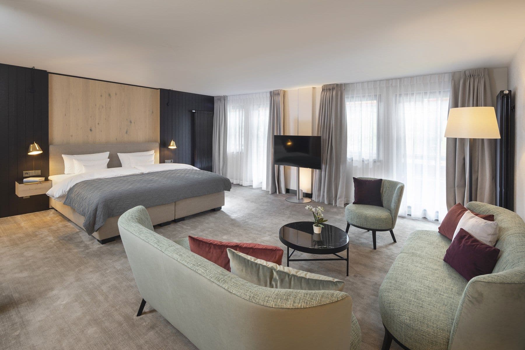 Moderne Juniorsuite – Schlafbereich