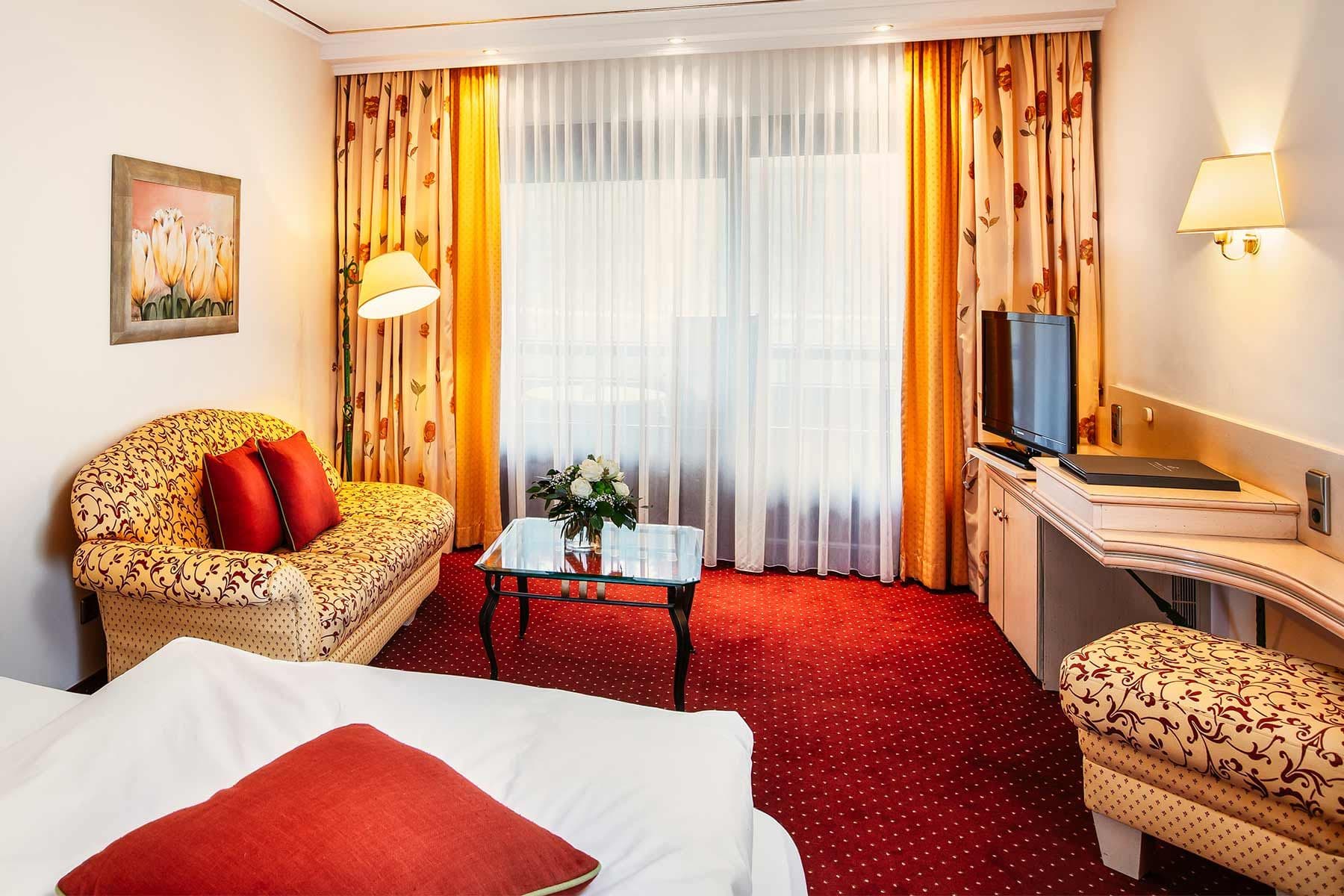 Traditionelles Einzelzimmer im Engel Obertal – Hausteil Hirschauerwald, 30 m² mit Nordbalkon